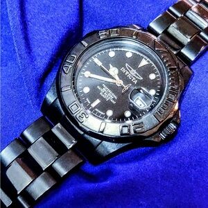 Invicta Black Ion Plated Swiss Movement Pro Diver Men's Watch 40mm #4861